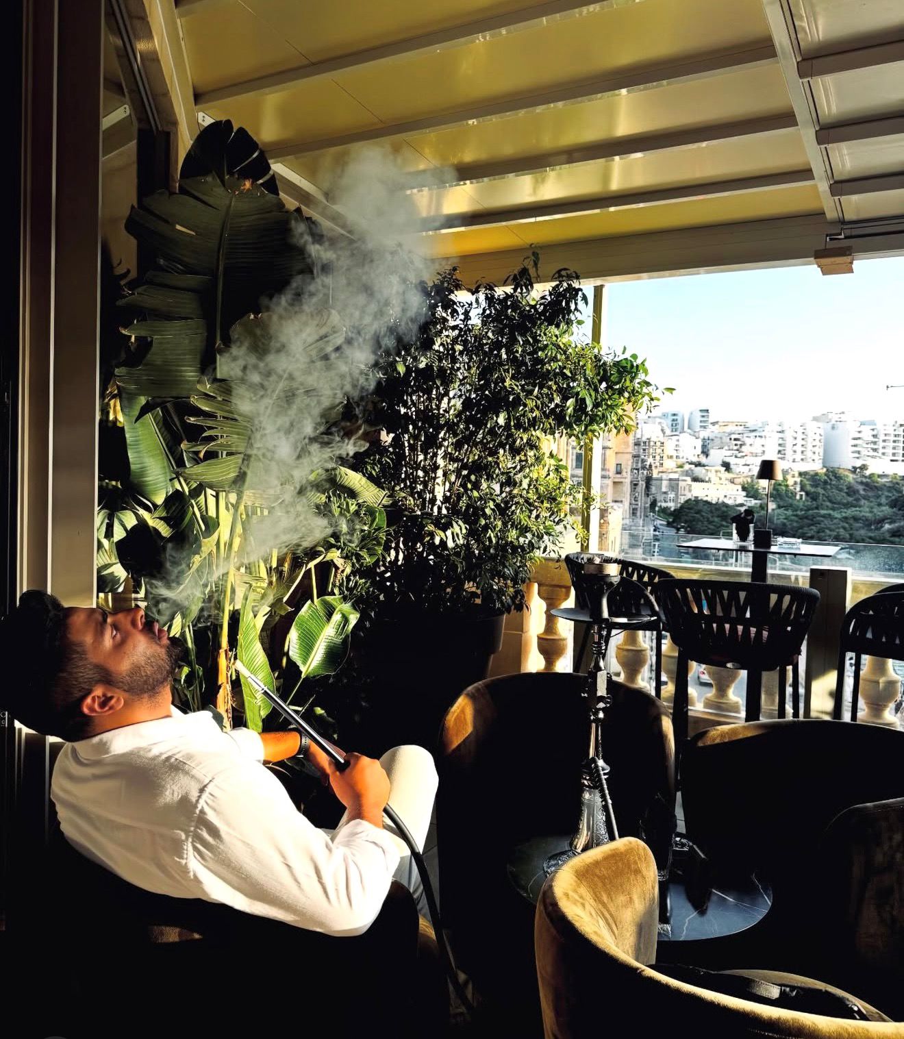 Terrace lounge atmosphere at a Soft Szn Collective venue
